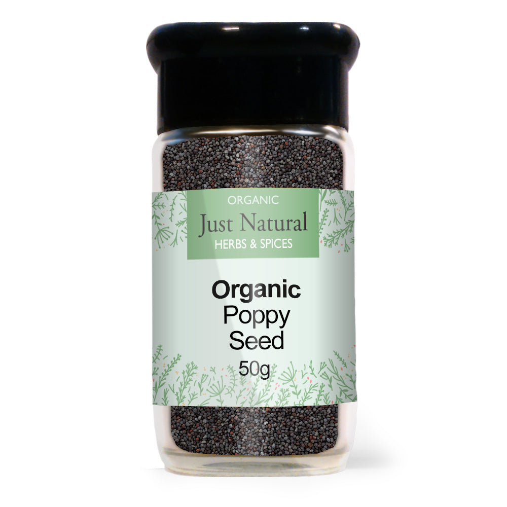 Just Natural Poppy Seed (Glass Jar) 50g - Just Natural