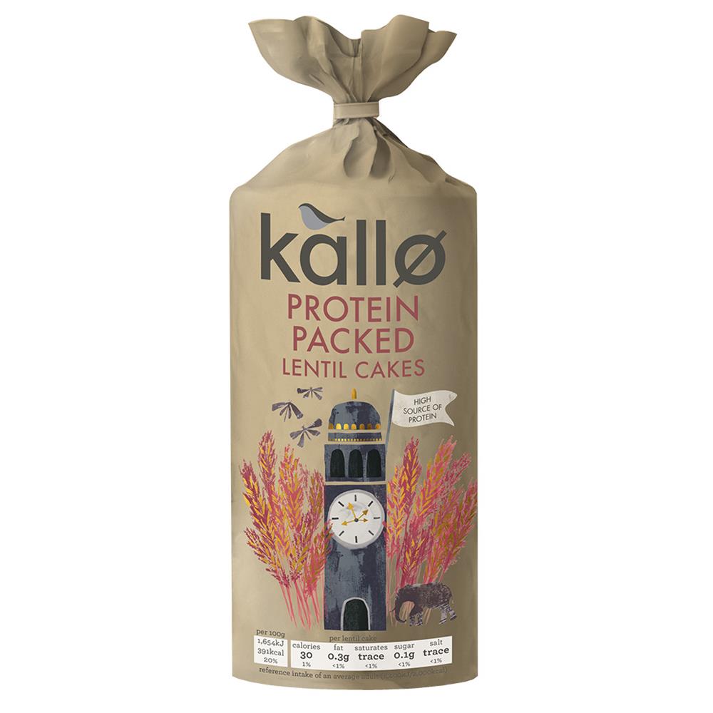 Kallo Protein Packed Lentil Cakes 100g - Just Natural