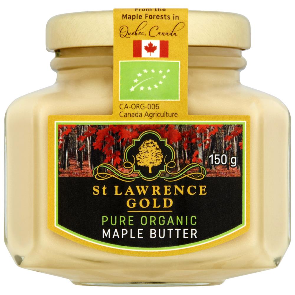 St Lawrence Gold Pure Organic Maple Butter 150g - Just Natural