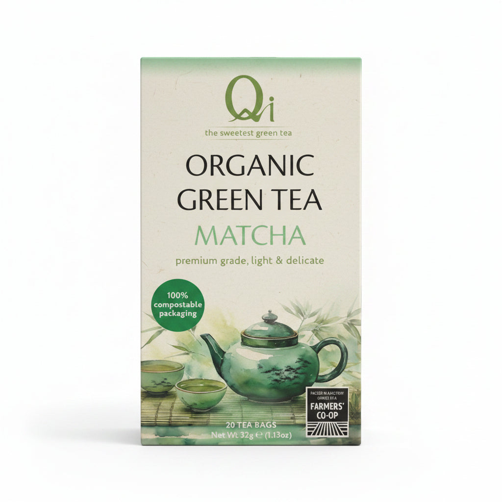 Qi Organic Green Tea & Matcha 40 g
