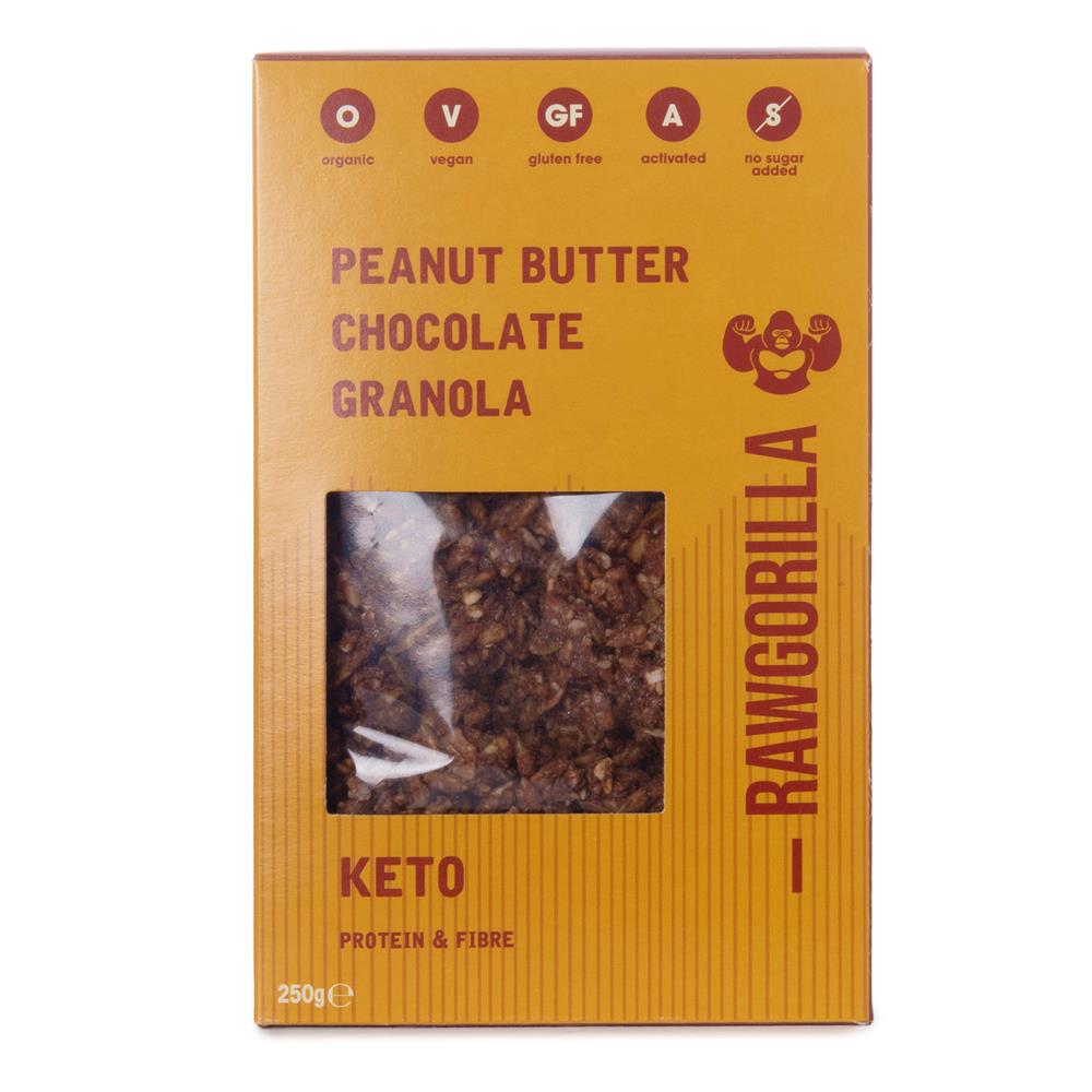 Raw Gorilla KETO PeanutButter Choc Granola 250g