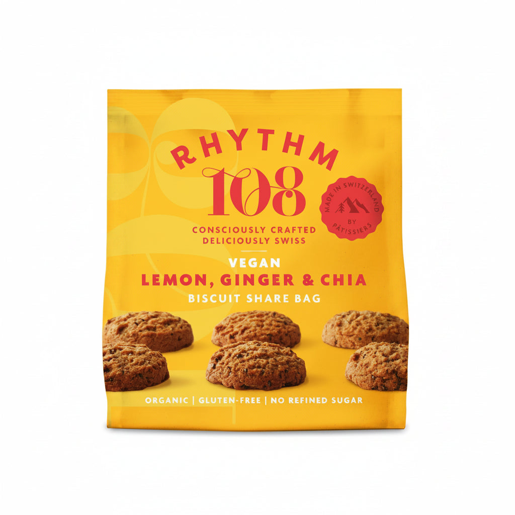 Rhythm 108 Lemon Chia Tea Biscuit Bag 1bag