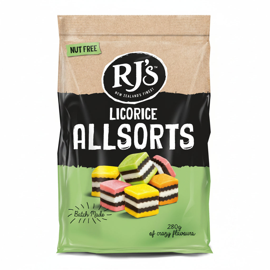 Licorice Allsorts Bag 280g - Just Natural
