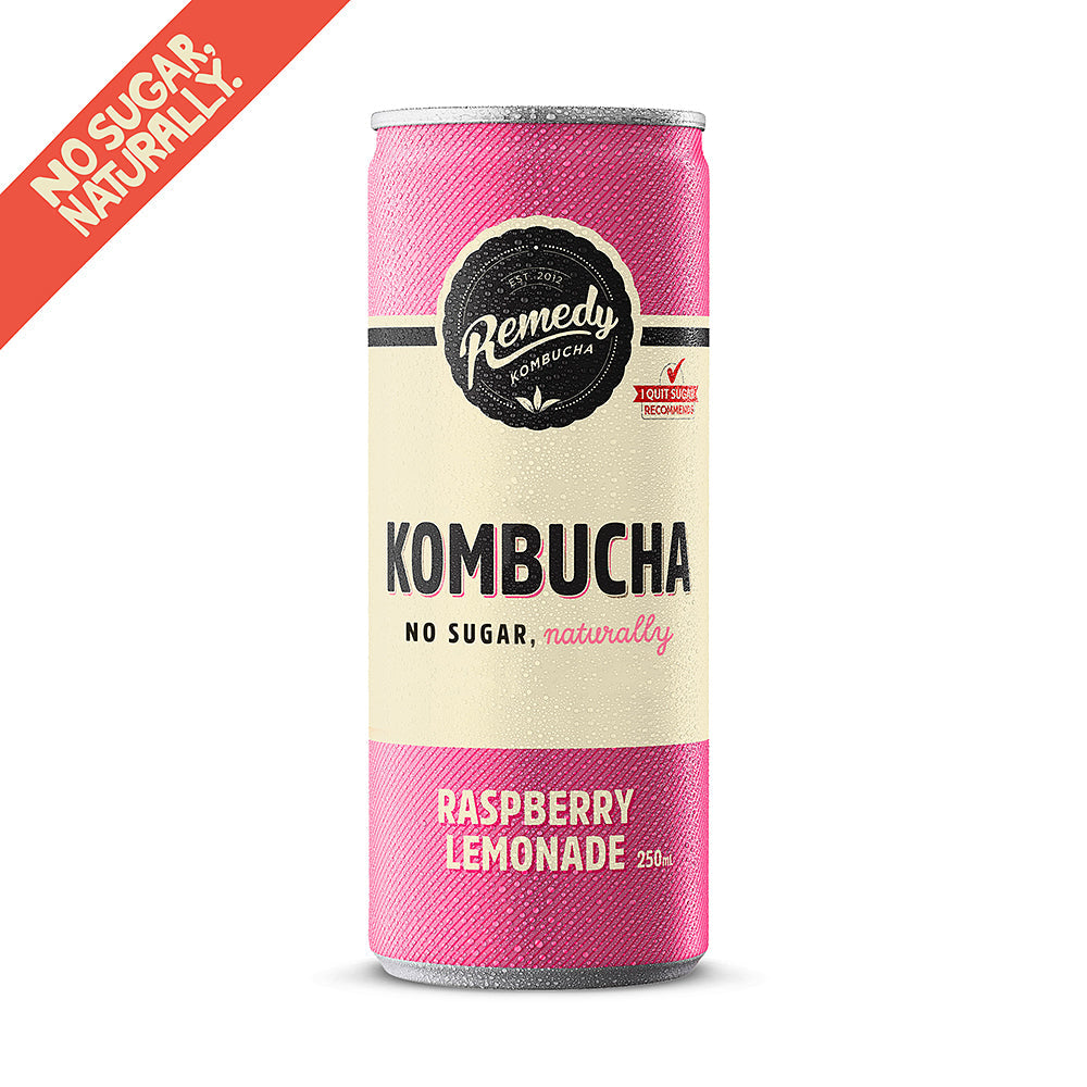 Remedy Kombucha Raspberry Lemonade 250ml - Just Natural