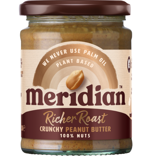 Meridian Rich Roast Crunchy Peanut Butter 280g - Just Natural