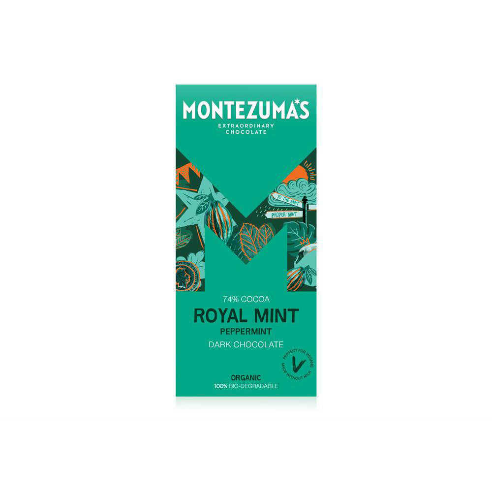 Montezumas Royal Mint Dark Organic with Mint 90g - Just Natural