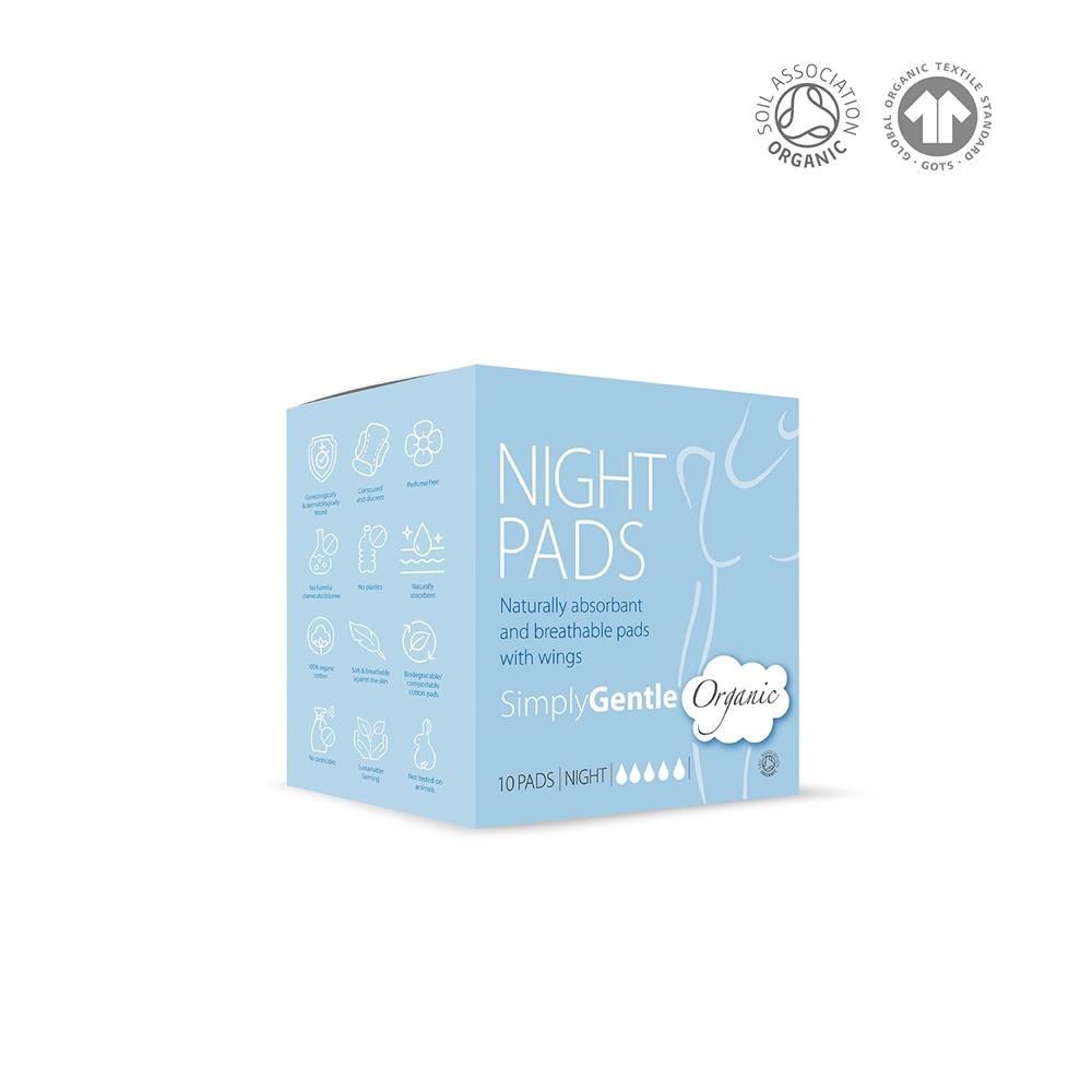 Organic cotton Night Pads 10 Box