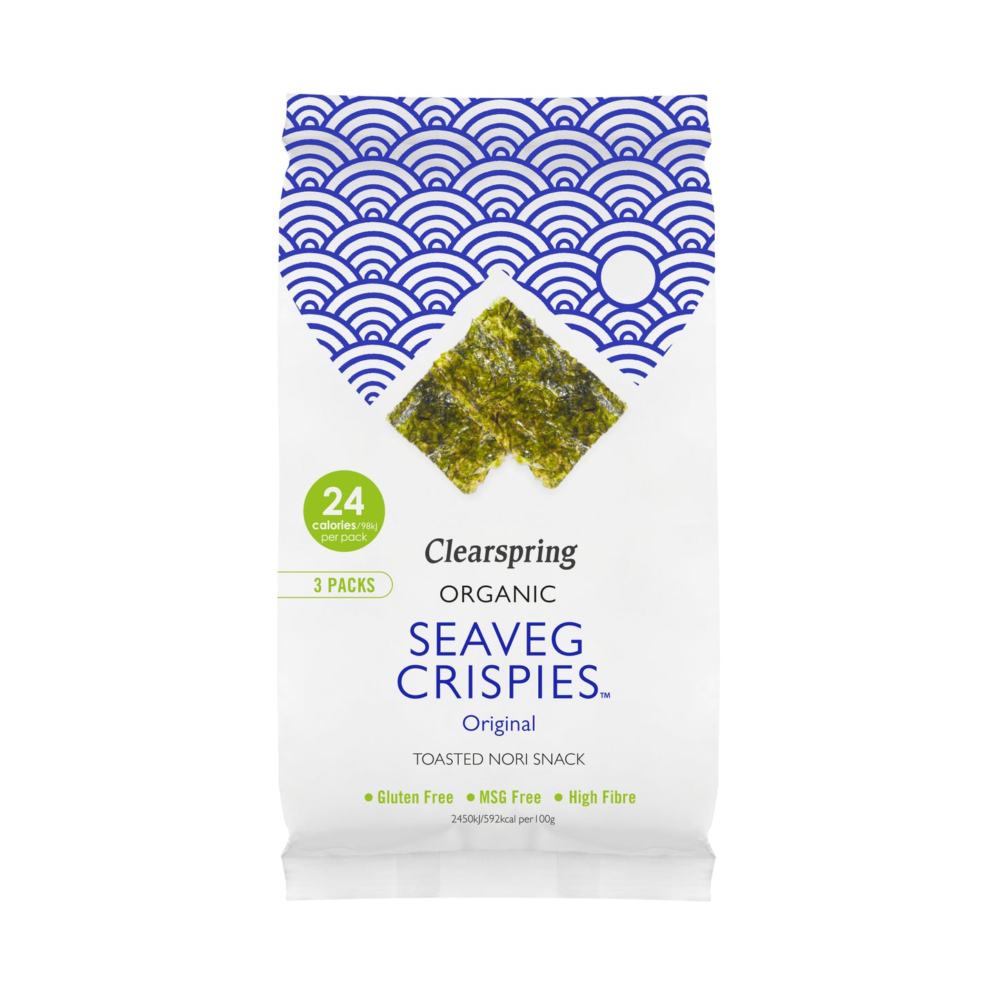 Organic Seaveg Crispies - Original (Crispy Seaweed Thins) Multipack