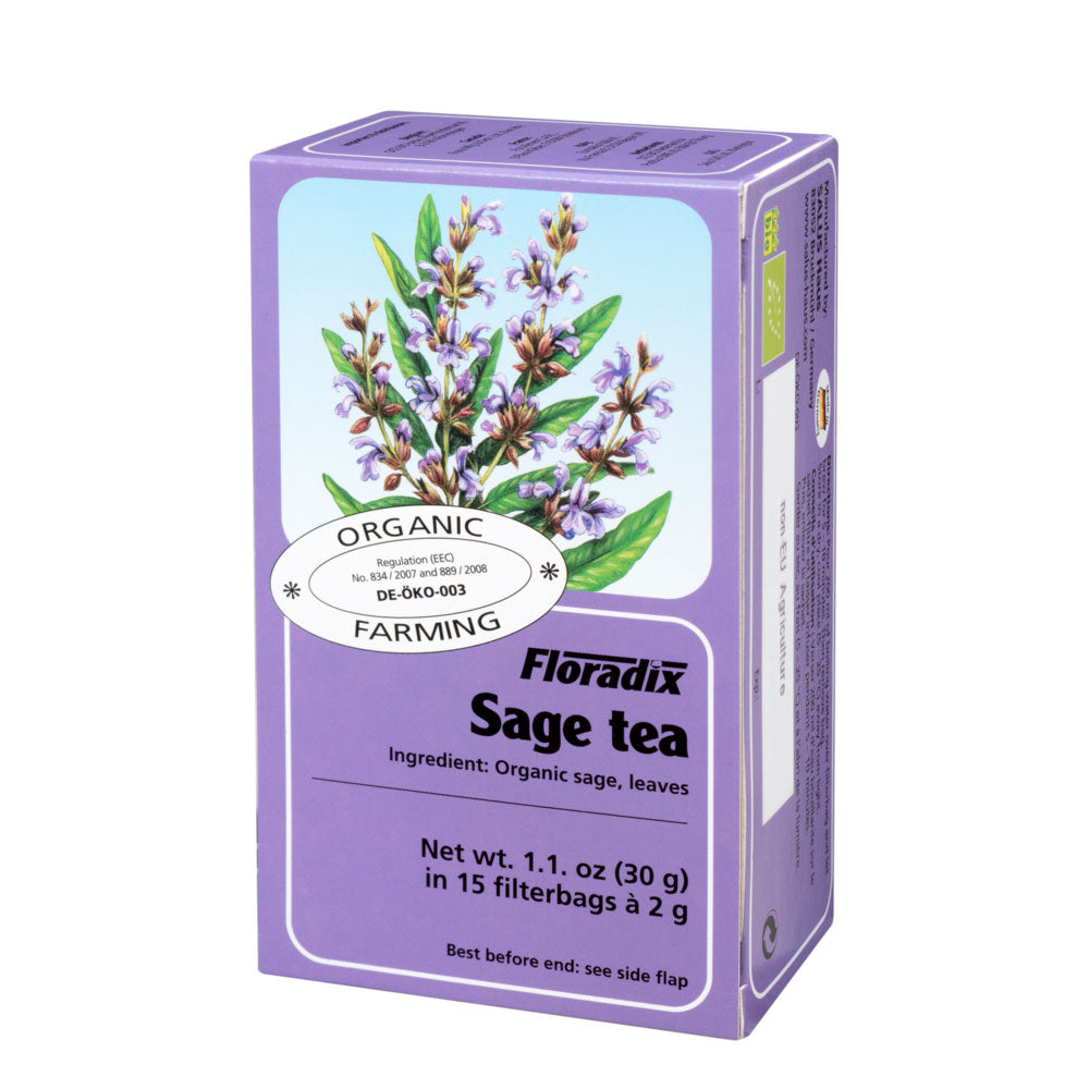 Floradix Sage Organic Herbal Tea 15 filterbags - Just Natural