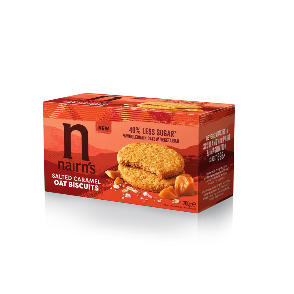 Nairns Salted Caramel Oat Biscuits 200g - Just Natural