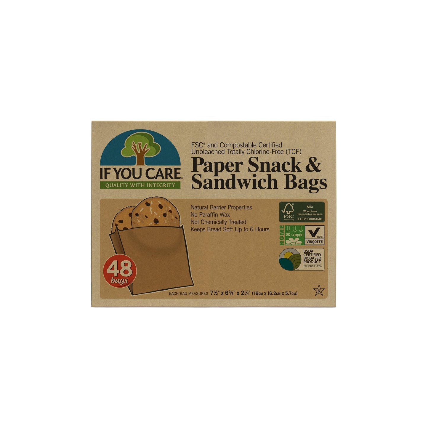 If You Care Sandwich Bags 48 bags - Just Natural