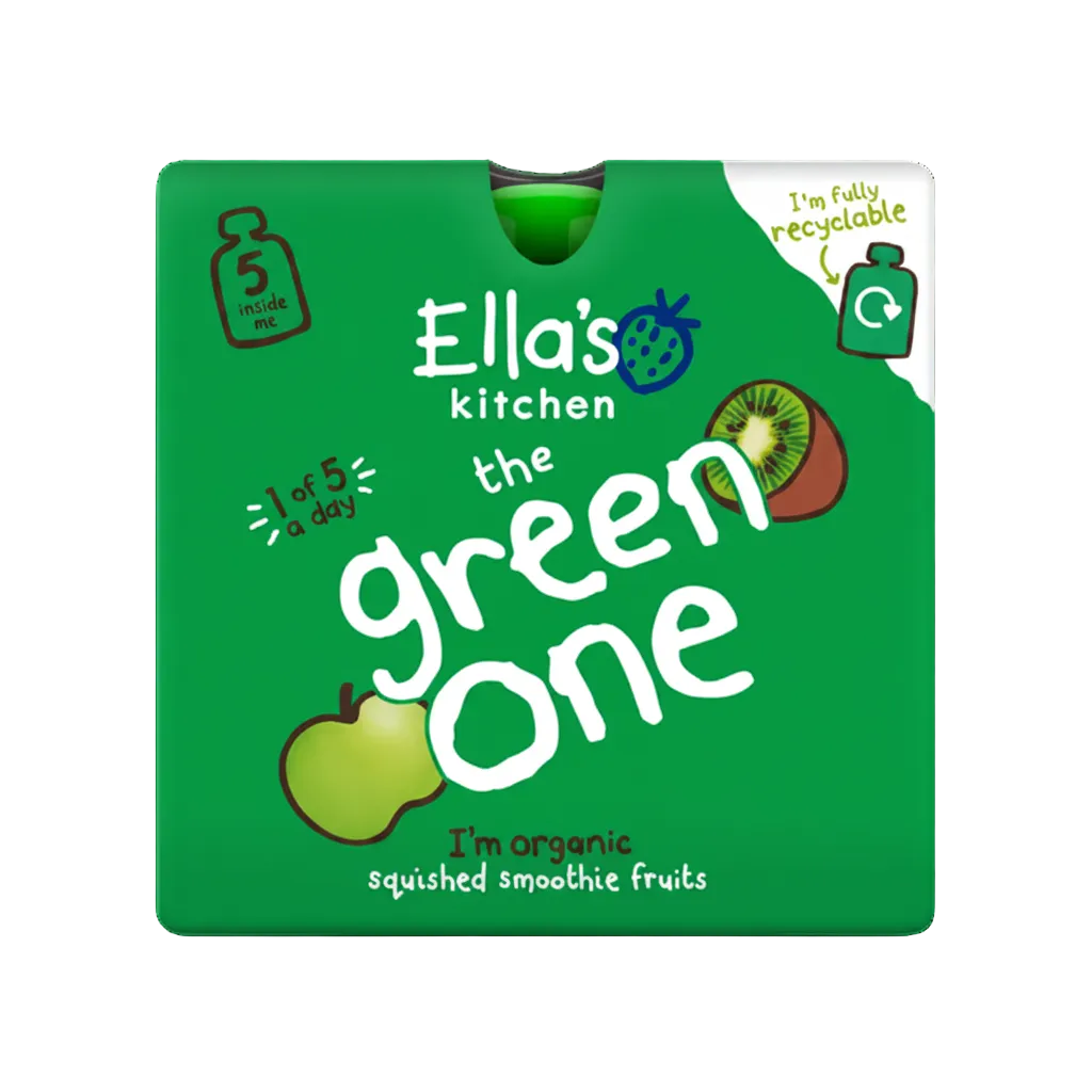 Ellas Kitchen Smoothie Fruit - The Green One Multipack 5 x 90g - Just Natural