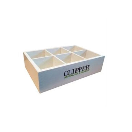 Wooden 6 Compartment Display Box - Just Natural