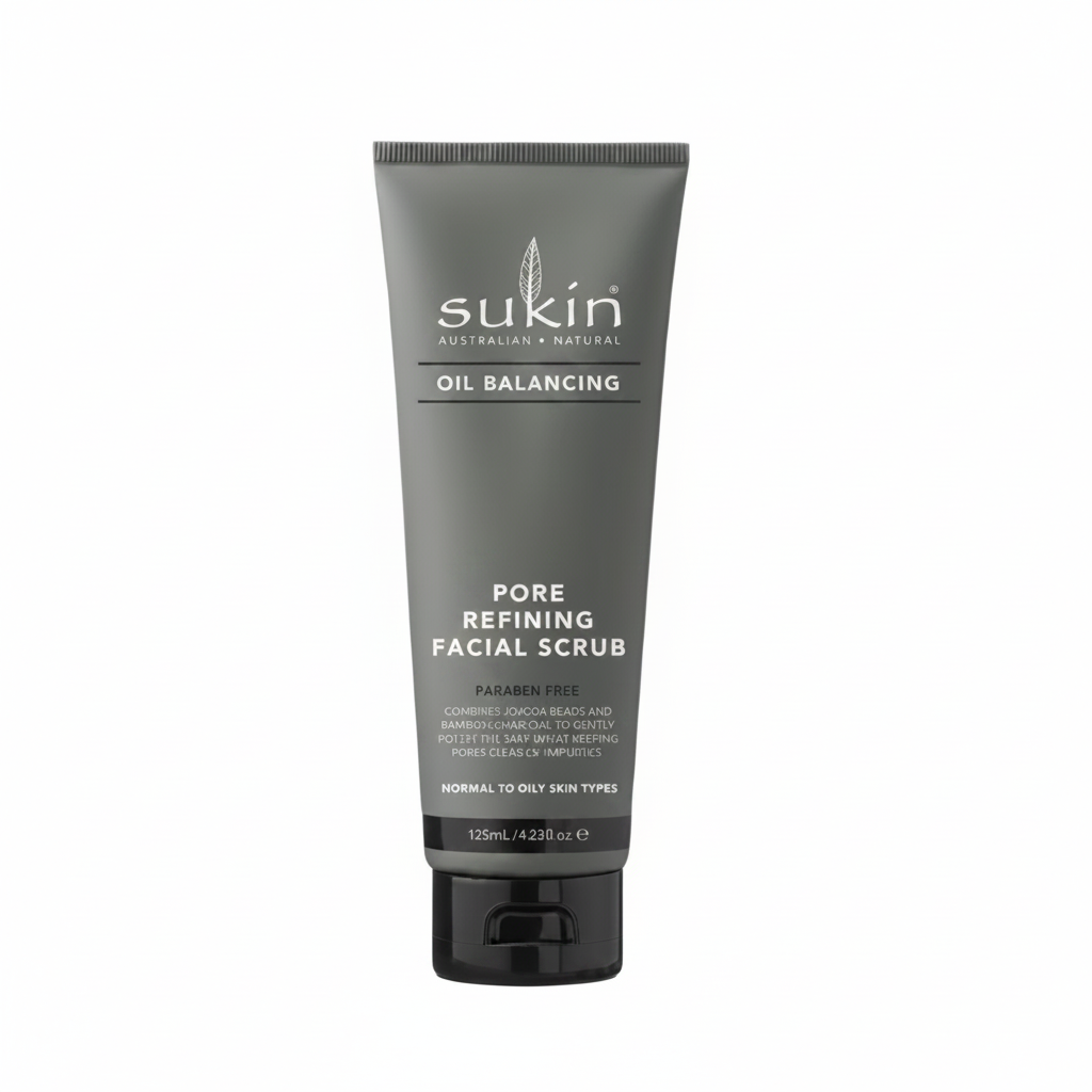 Sukin OB + Charcoal Facial Scrub 100ml - Just Natural