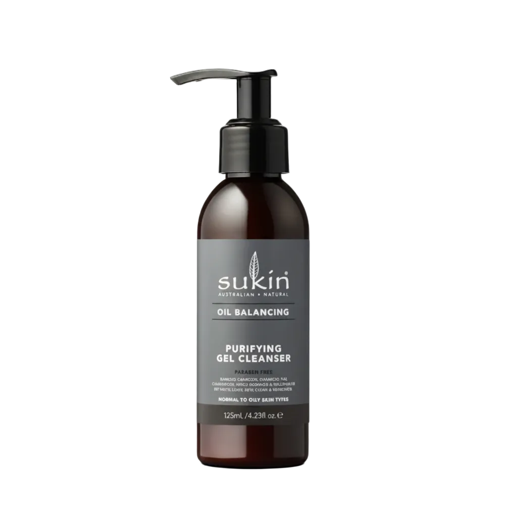 Sukin OB + Charcoal Cleansing Gel 125ml - Just Natural