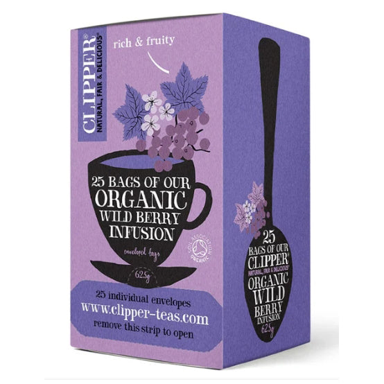 Organic Wild Berry Infusion 25 Envelopes - Just Natural