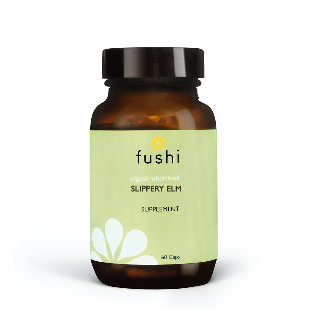 Fushi Wellbeing Slippery Elm Capsules, Organic, 60 Veg Caps - Just Natural