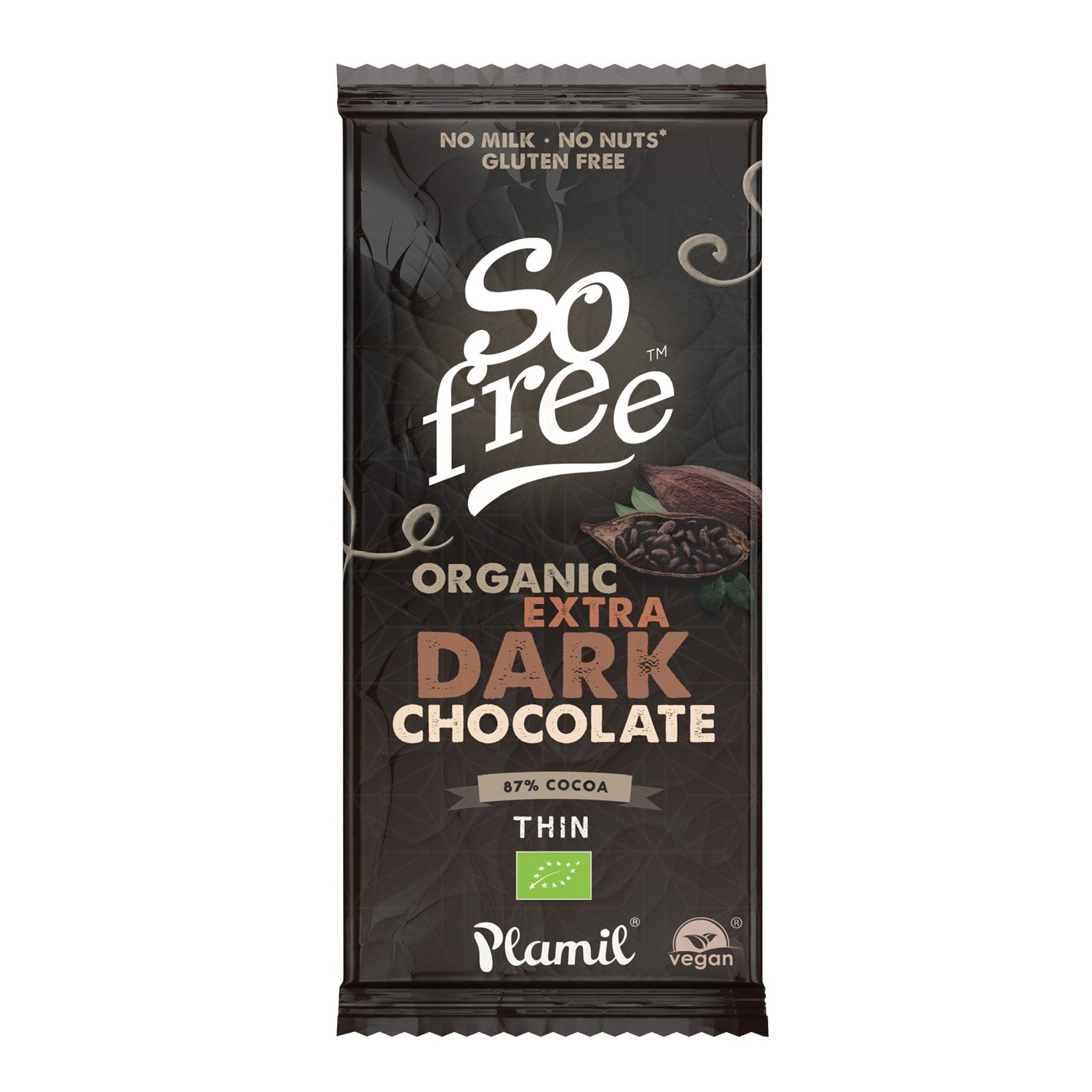 Plamil So Free Extra Dark Chocolate 80g - Just Natural