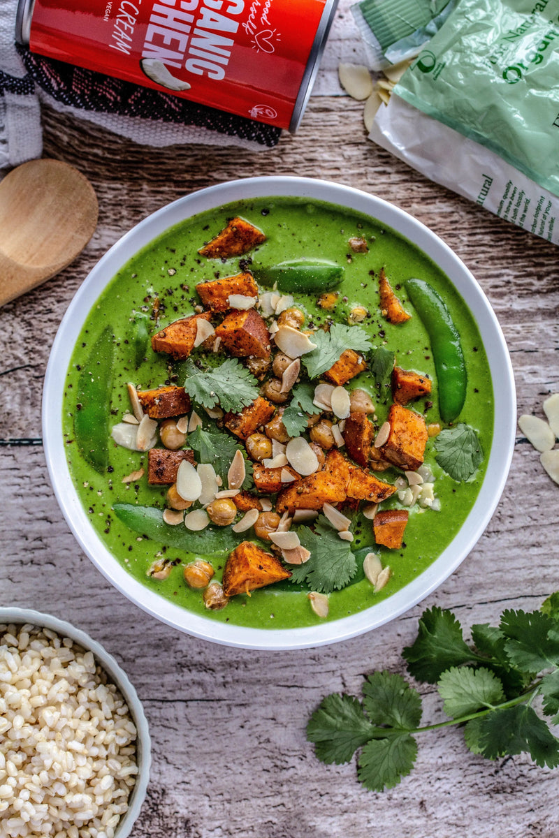 Sweet Potato Chickpea Green Curry