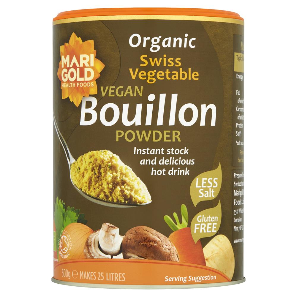 Swiss Vegetable bouillon powder - less salt 500g - Just Natural