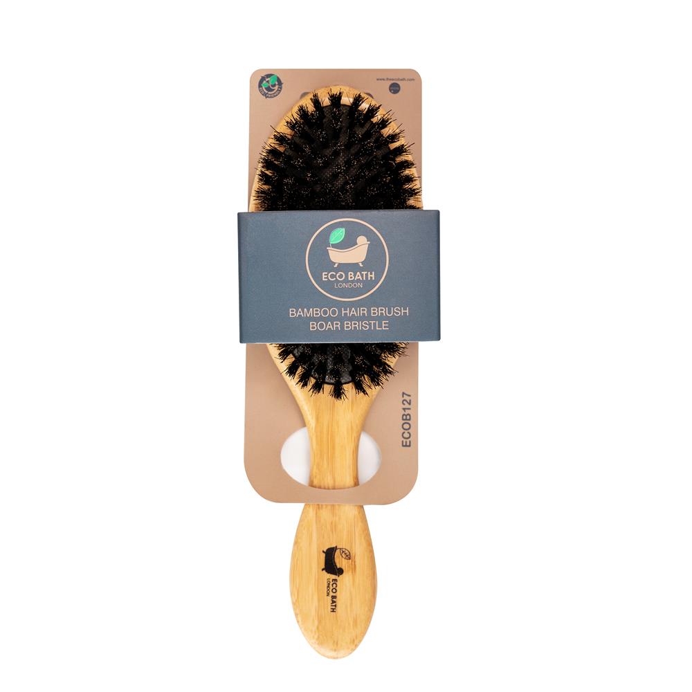 Bamboo Hair Brush Boar Bristle 76g