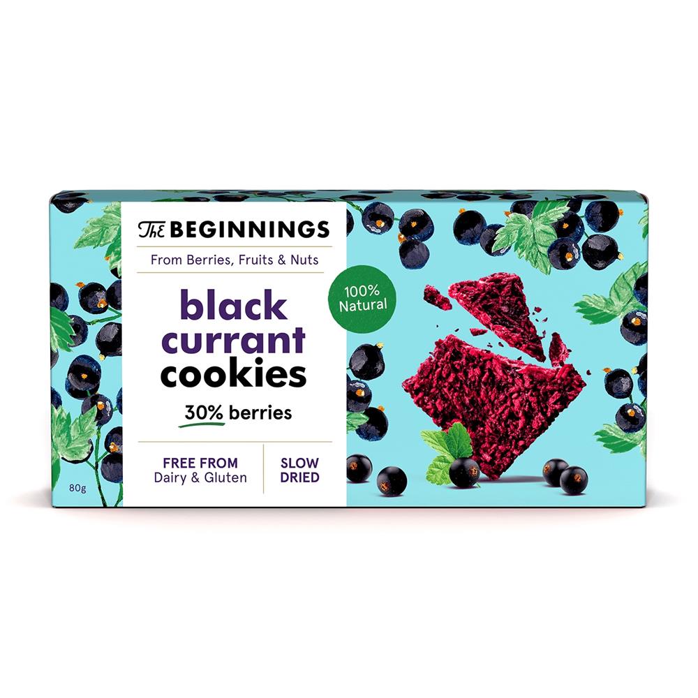The Beginnings Blackcurrant cookies 80g - Just Natural