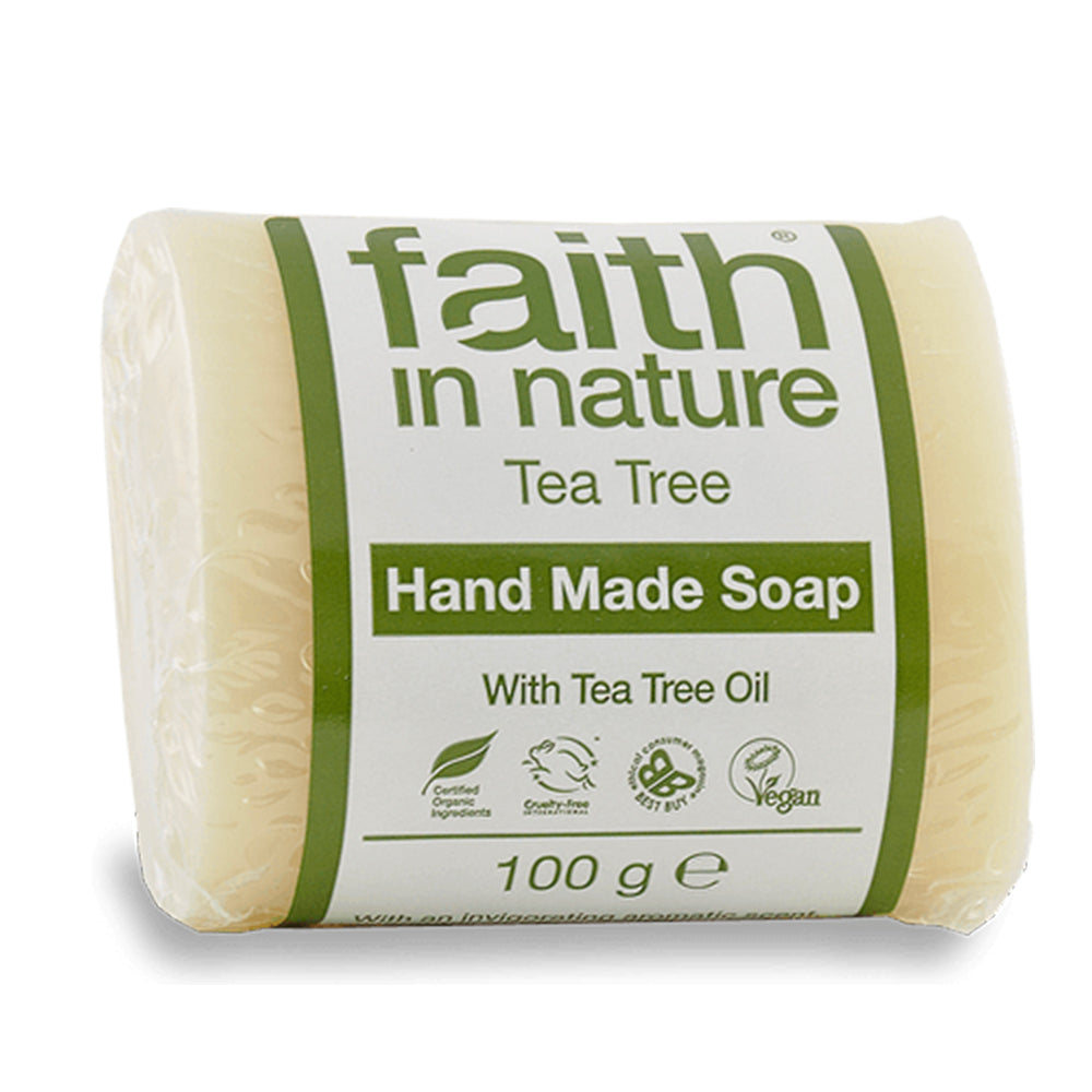 Faith In Nature Tea Tree Pure Vegetable Soap 100g - Just Natural