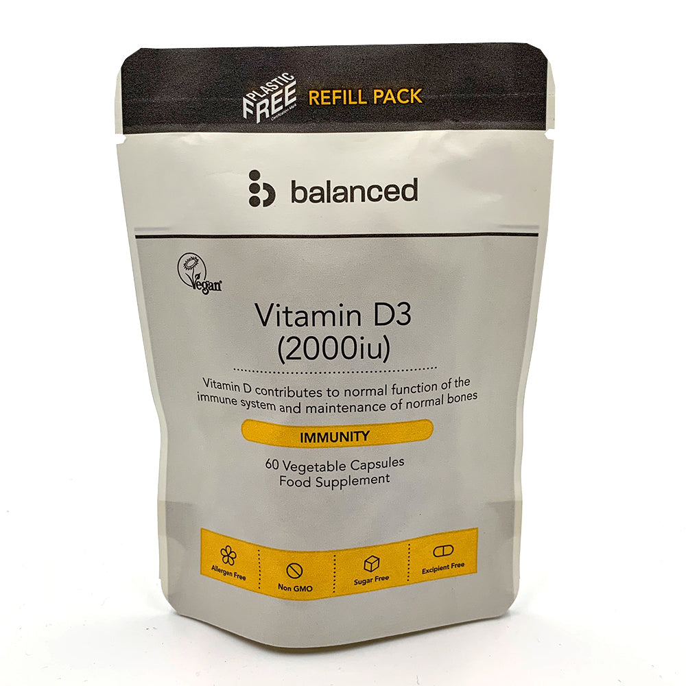 Vitamin D3 60 Veggie Caps - Refill Pouch Just Natural