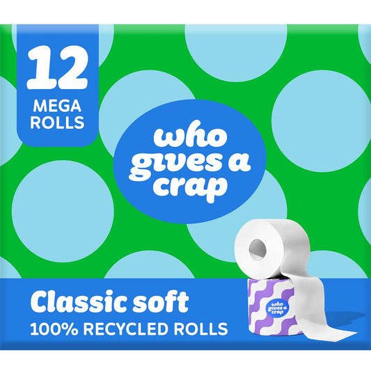 Classic Soft Toilet Tissue 12 Mega Rolls - Just Natural