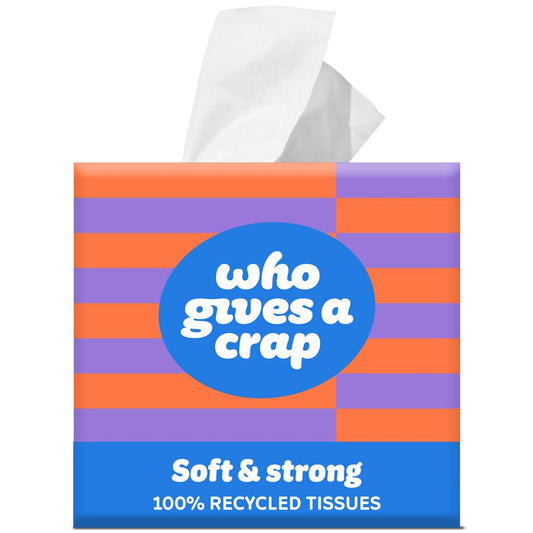 Soft & Strong Facial Tissues - Cube - Just Natural