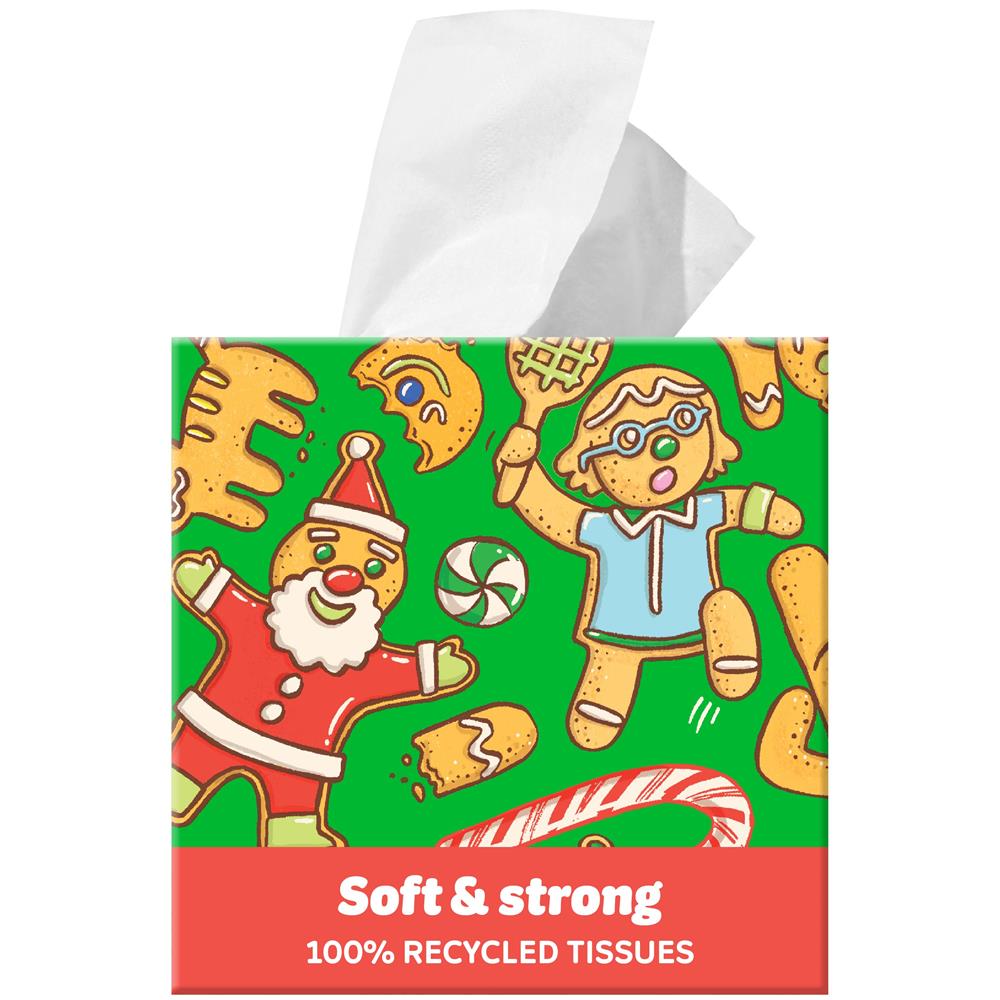 Soft & Strong Facial Tissues - Cube - Just Natural