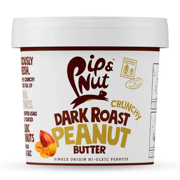 Pip and Nut Ultimate Crunchy Deep Roast Peanut Butter 1kg Tub - Just Natural