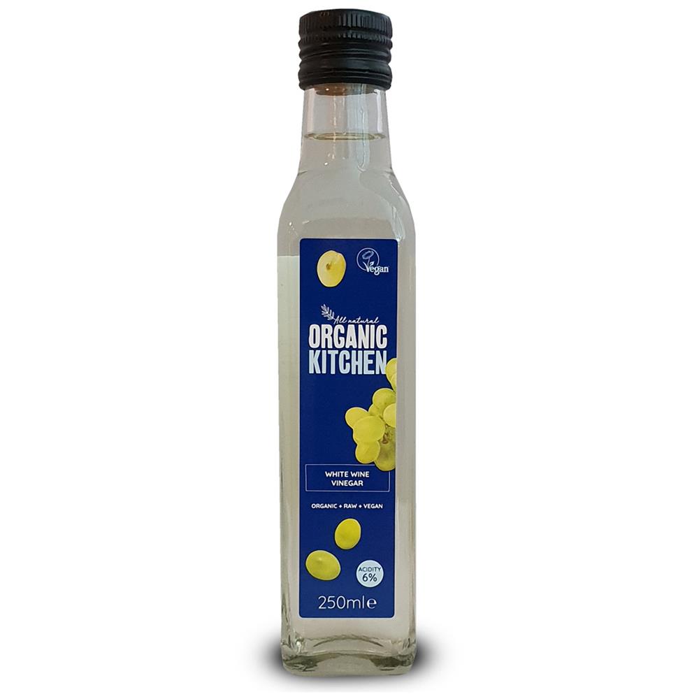 Organic Kitchen White Wine Vinegar 250ml - Just Natural