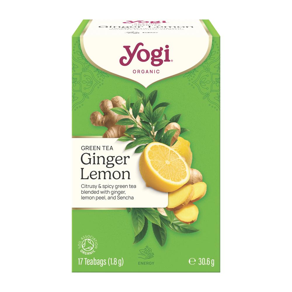 Green Tea Ginger Lemon Organic 17 Teabags