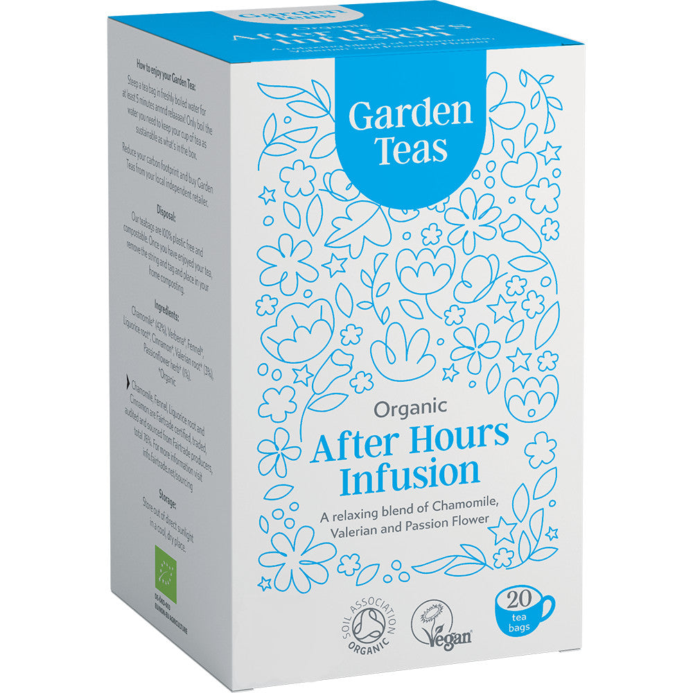 Garden Teas Organic After Hours Infusion 20 Plastic Free Envelopes