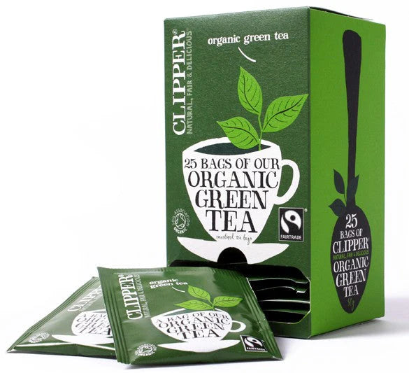 Fairtrade Organic Green Tea 25 Envelopes - Just Natural