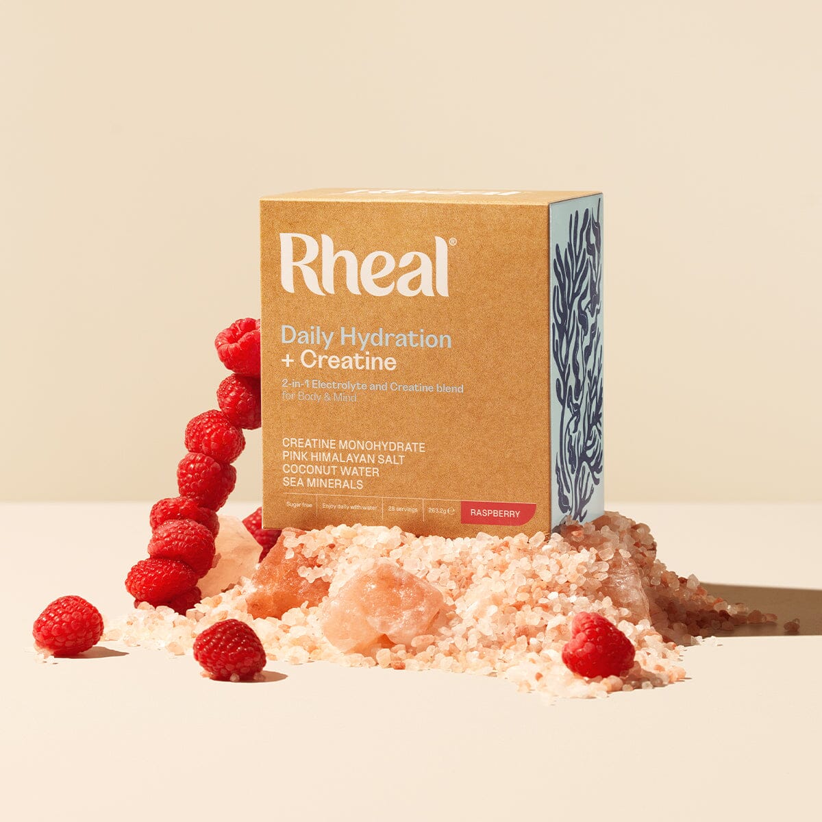 Raspberry Hydration + Creatine Sachets 7pack (7 x 9.4g) - Just Natural