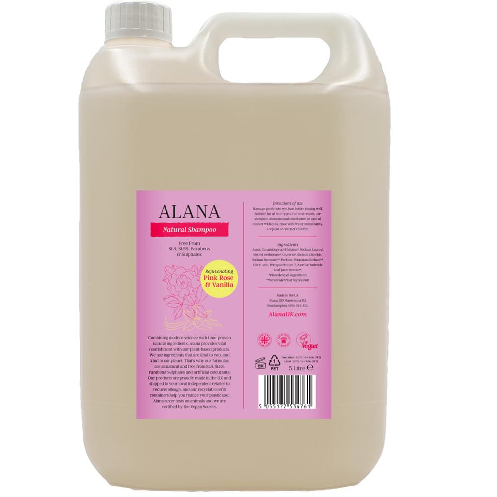 Pink Rose & Vanilla Natural Shampoo - Just Natural
