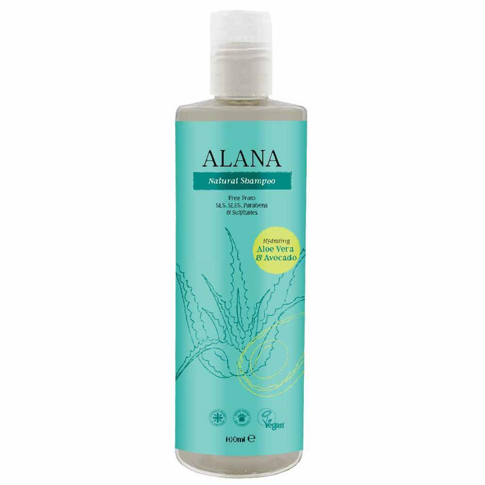 Aloe Vera and Avocado Shampoo 100ml Travel Bottle - Just Natural