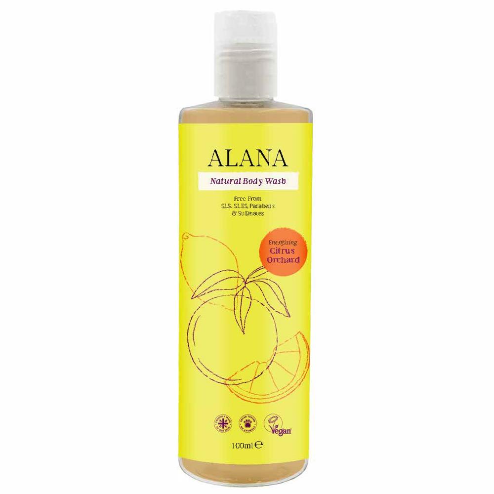 Citrus Natural Body Wash 100ml Travel Bottle - Just Natural