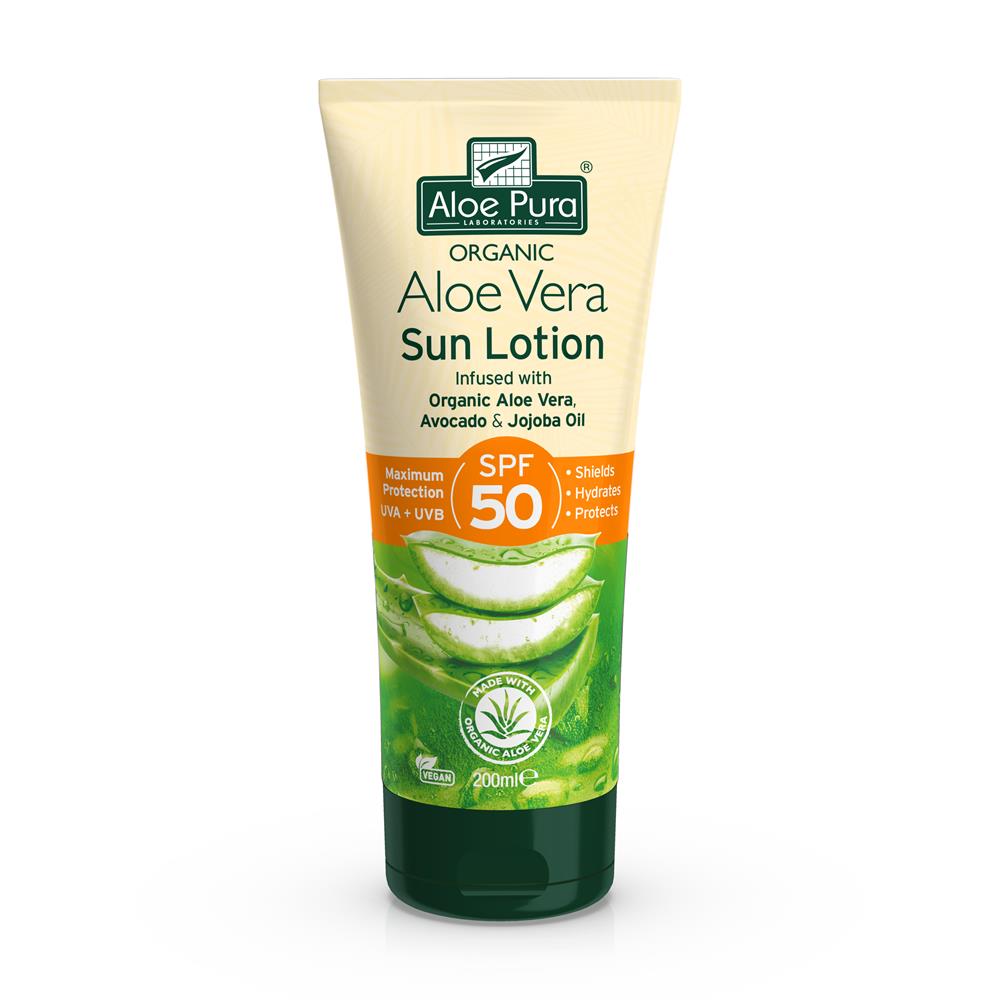 Aloe Vera Sun Lotion SPF50 200ml - Just Natural