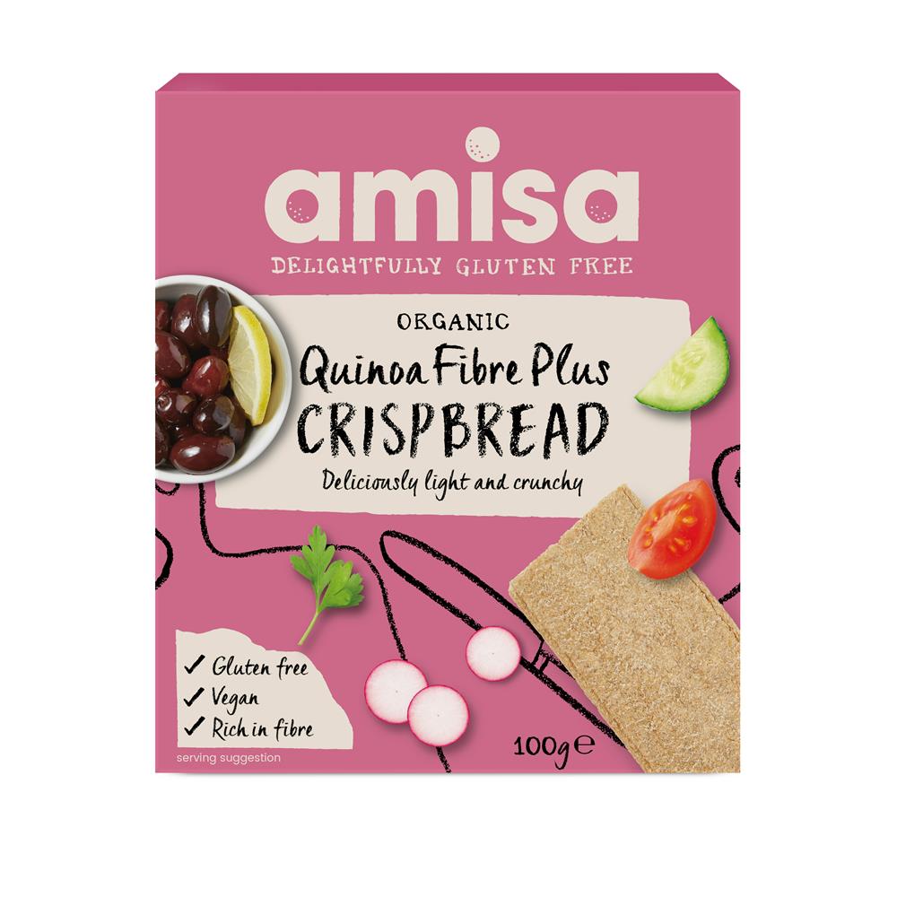 Gluten Free Quinoa Fibre Plus Crispbread Organic 100g - Just Natural