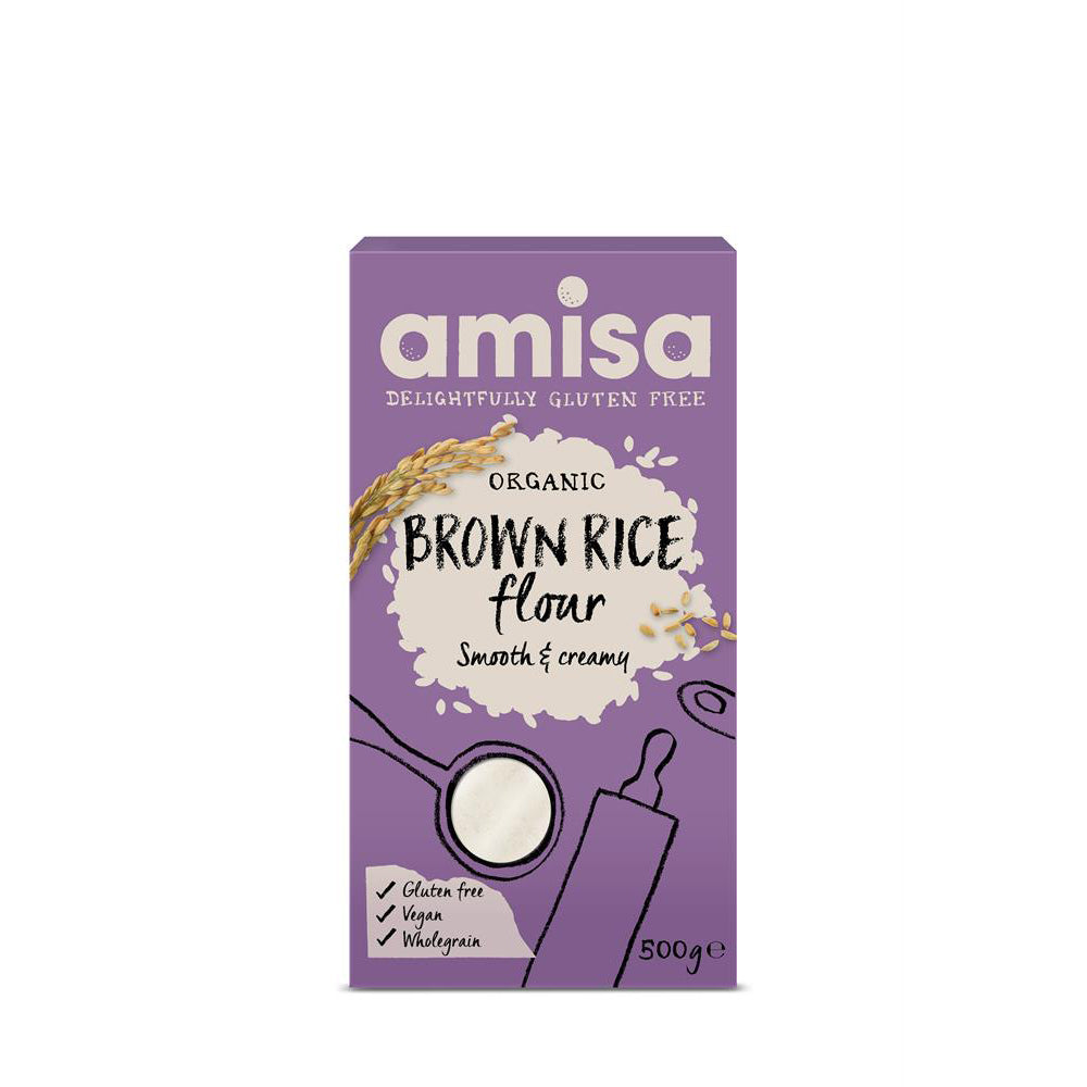 Organic Brown Rice Flour 500g - Just Natural