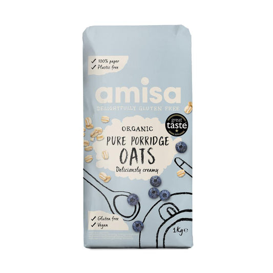 Organic GF Pure Porridge Oats 1KG - Just Natural