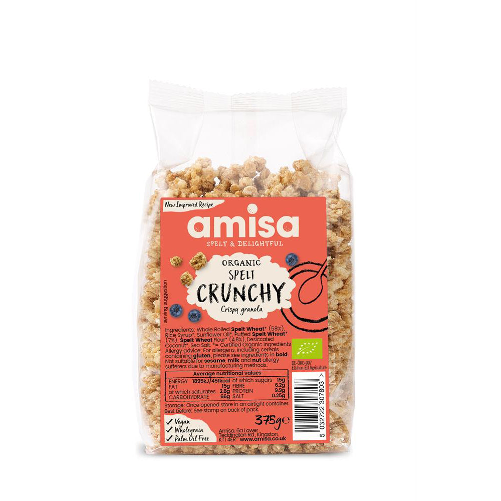 Organic Spelt Crunchy 375g - Just Natural
