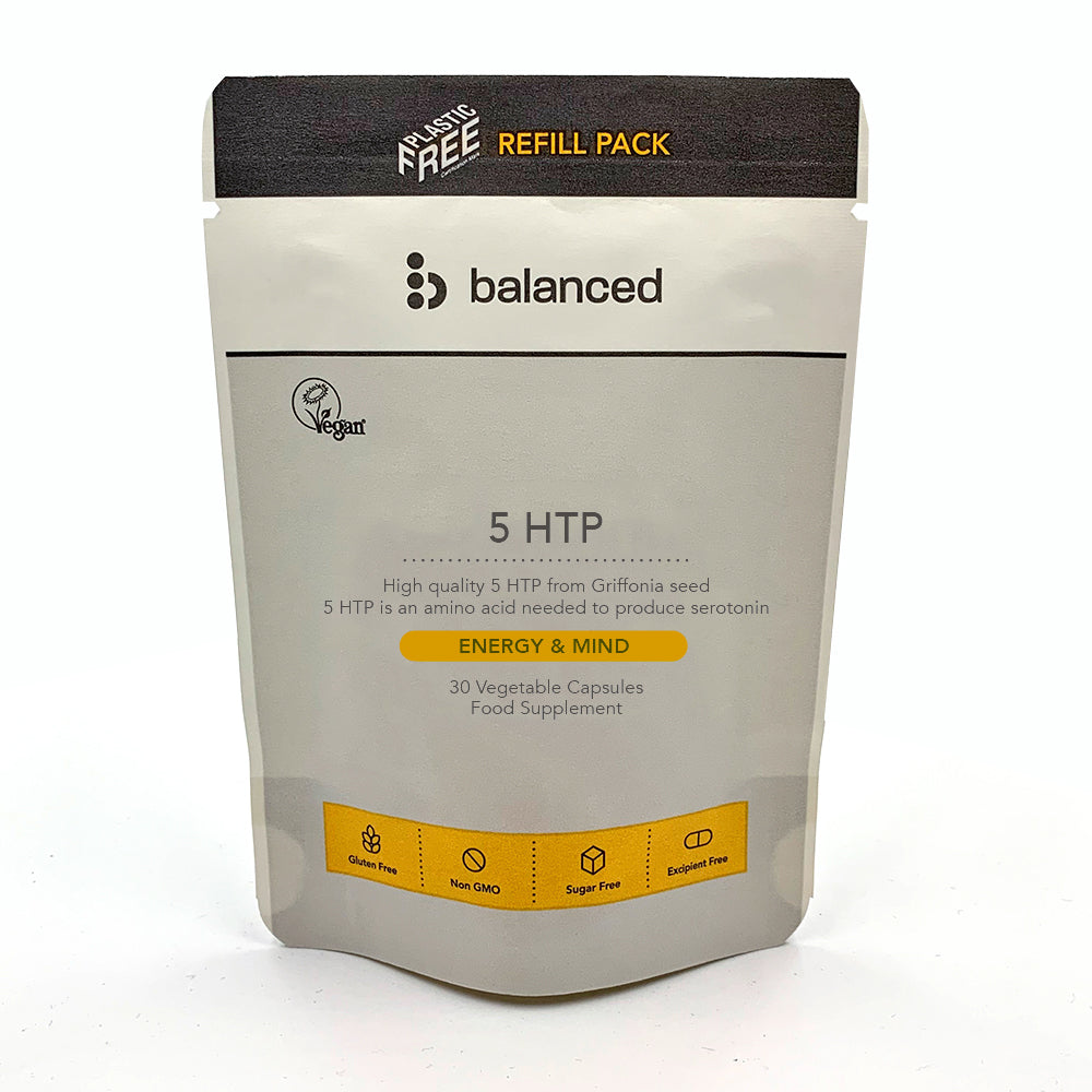 5 HTP 30 Veggie Caps - Refill Pouch - Just Natural