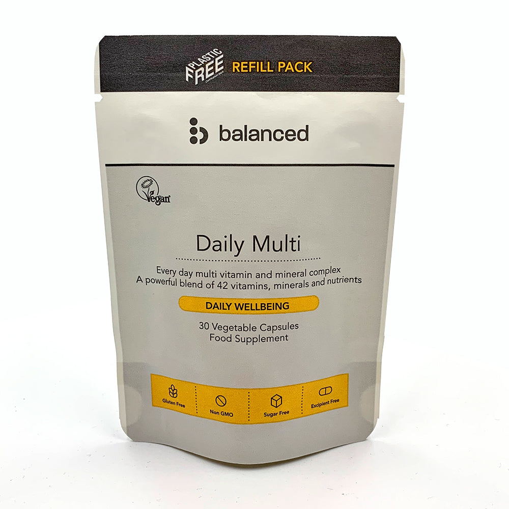 Daily Multi Vitamin 30 Veggie Caps - Refill Pouch - Just Natural