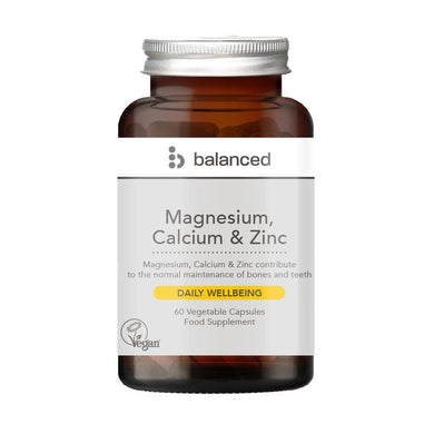 Balanced Magnesium, Calcium & Zinc 60 Veggie Caps