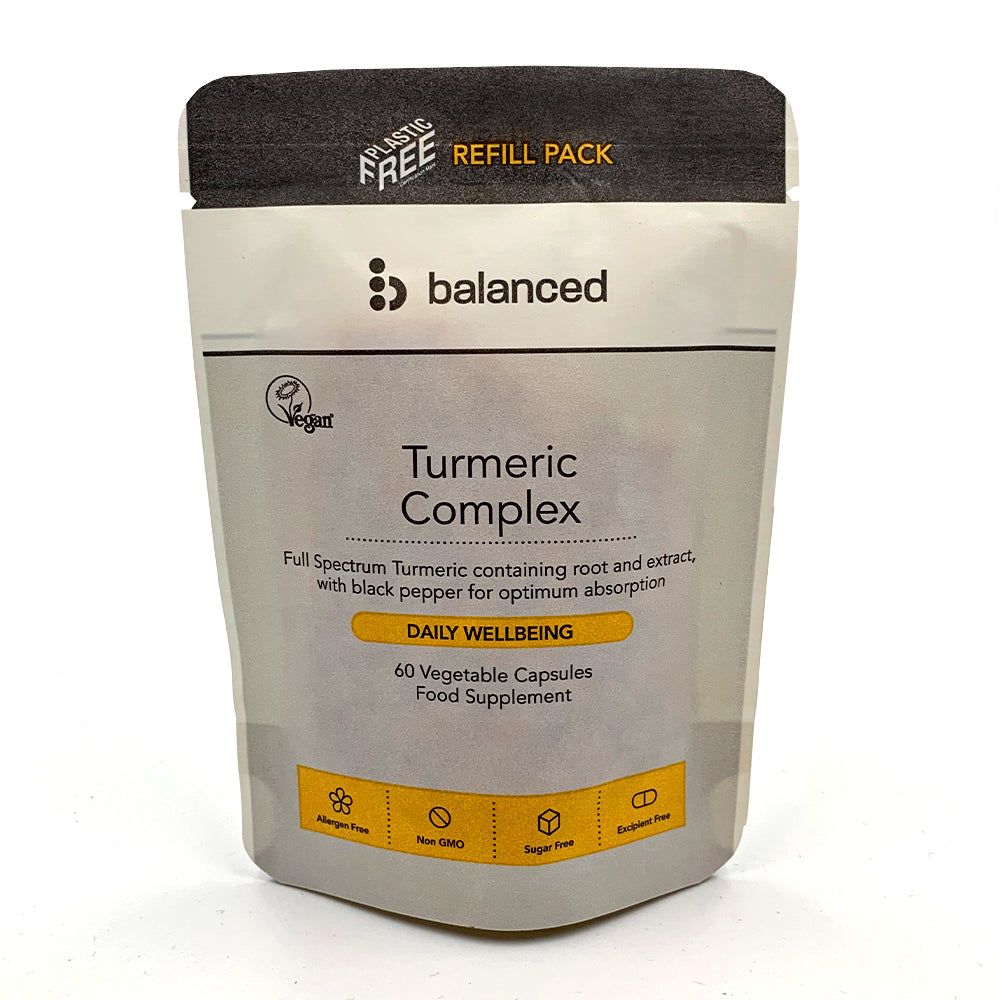 Turmeric Complex 60 Veggie Caps - Refill Pouch - Just Natural