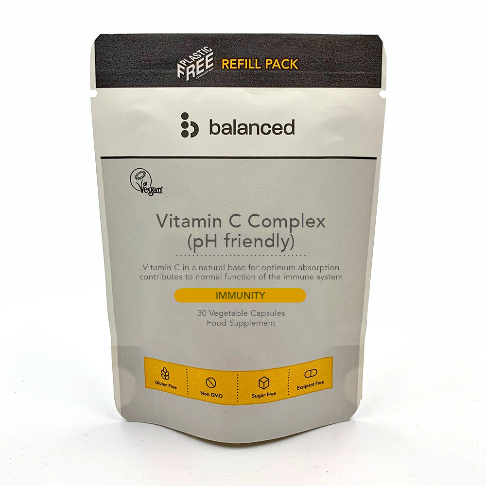 Vitamin C Complex (pH Friendly) 30 Veggie Caps - Refill Pouch - Just Natural